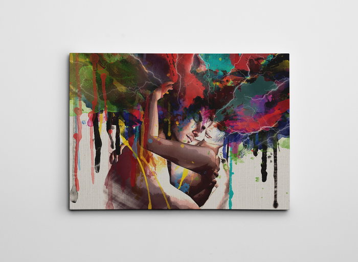 Wallity Cuadro Decorativo sobre Lienzo WY110 50 x 70 cm Multicolor